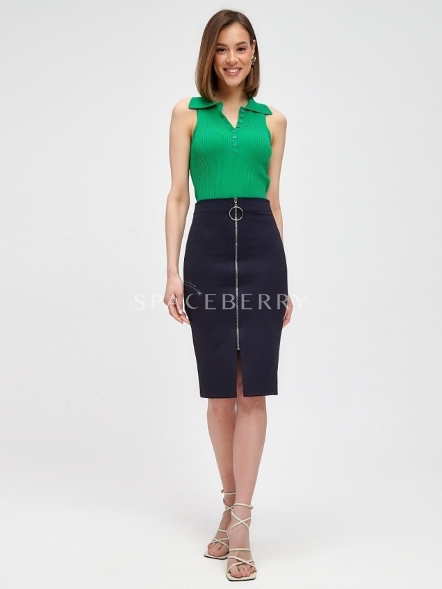 Женская длинная прямая юбка-карандаш